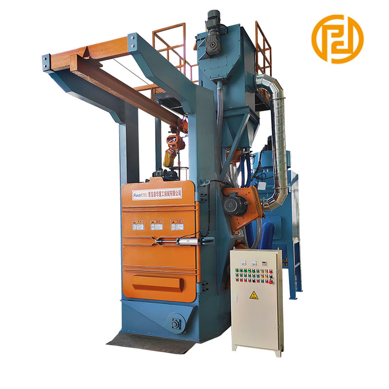 Hook Type Steel Sand Shot Blasting Machine สำหรับชิ้นส่วนรถยนต์